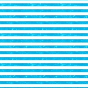 Turquoise Blue and White Stripes
