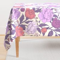 Whimsical Chintz floral - xl scale