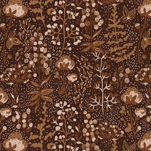 Cotton Pampas brown small