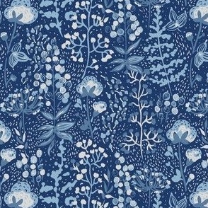 Cotton Pampas blue small