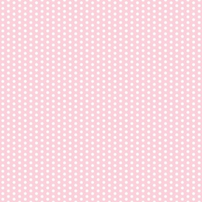 dot-pastel pink_ white - one fourth inch