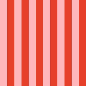 bold stripes fabric - bright colorful rainbow stripe fabric - pink and red