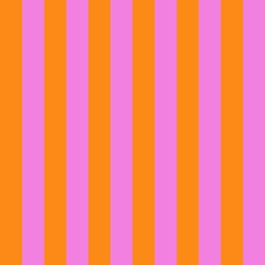 bold stripes fabric - bright colorful rainbow stripe fabric - pink orange