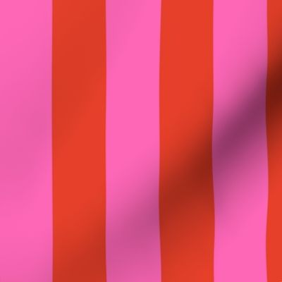 bold stripes fabric - bright colorful rainbow stripe fabric - pink red