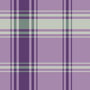 Plaid, 10 inch, stripe, tea towel, purple, plum, lavender, lilac, blanket, cosy, woodland, forest