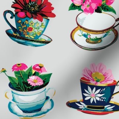 Teacups and Flowers!