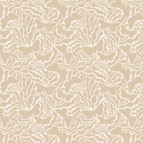 Leaves and Butterflies - Cozy Neutral Shades / Medium