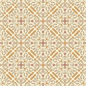 Frieda-1920s-Art-Deco-Geometric---XS---soft-pink-orange-brown-beige---TINY---450