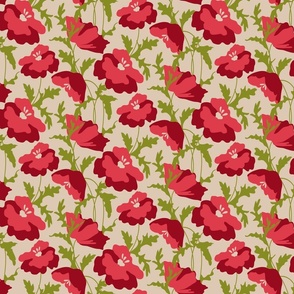 Blossom Poppies nut background small size 