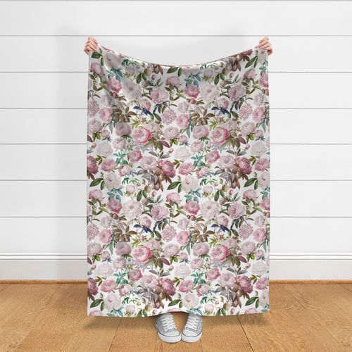 Nostalgic Peonies Light Pastel Pink Charming Spring Flowers