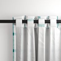 Teal white linen check buffalo plaid tartan plaid