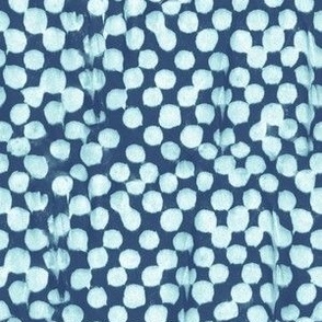 paint dot checkerboard - light blue on navy