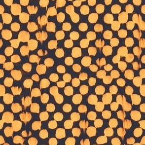 paint dot checkerboard - golden copper on navy