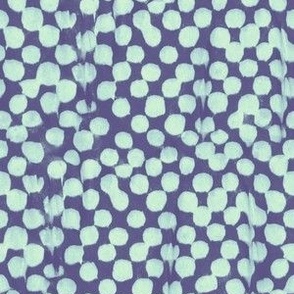 paint dot checkerboard - mint on purple