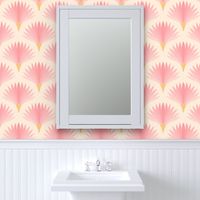 Powder Room pink Art Deco Dianthus large 12 wallpaper scale by Pippa Shaw