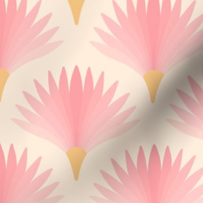 Art Deco Dianthus powder room pink medium 6 wallpaper scale by Pippa Shaw