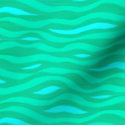 Ocean waves - sea green