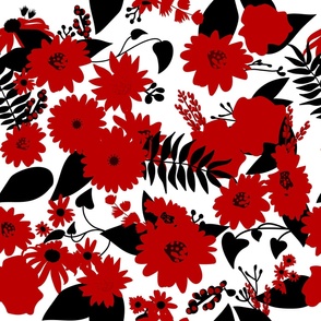 Passionate Red Floral 