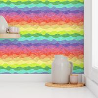 small rainbow crayon waves