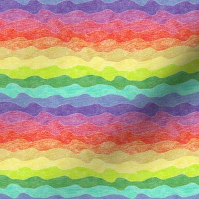 small rainbow crayon waves