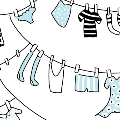 clothesline clipart black and white cross