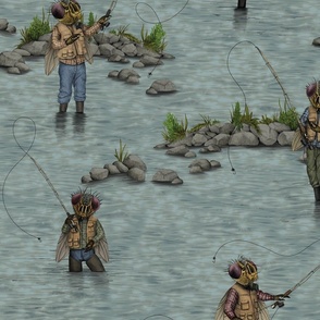 Large-Scale "Fly" Fishing