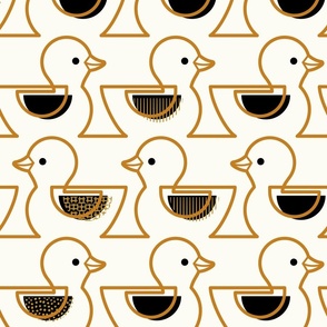 Rubber Duckie- Bathroom Wallpaper