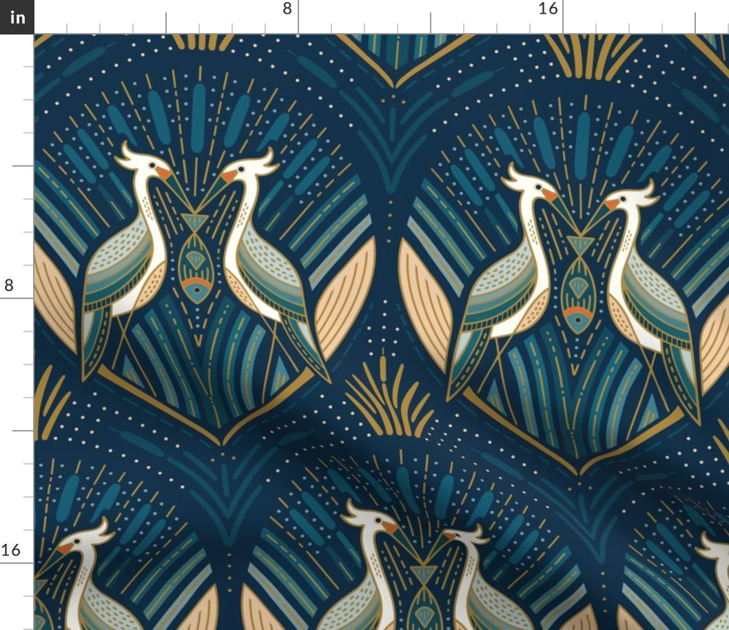 Art Deco Herons | lg.