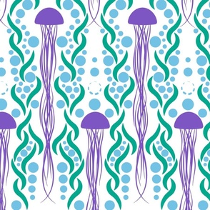 Jellyfish, Seaweed and Waves