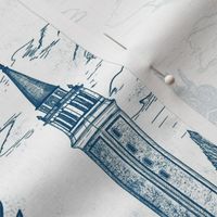 (L) Travel to Italy blue toile de jouy L scale 
