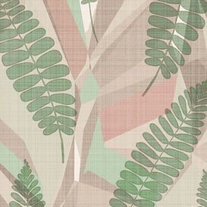 Abstract Fern Sunroom, browns 24 inch