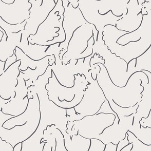 0274_LH_ChickenLineDrawing_Cream Large Scale