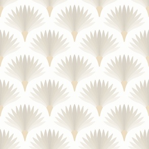 Art Deco Dianthus warm calm neutral linen gray medium 6 wallpaper scale by Pippa Shaw