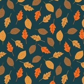 small scale foliage - navy