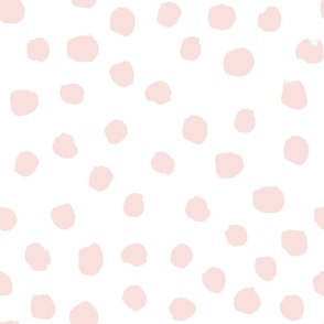 LARGE nursery dots fabric -  pink