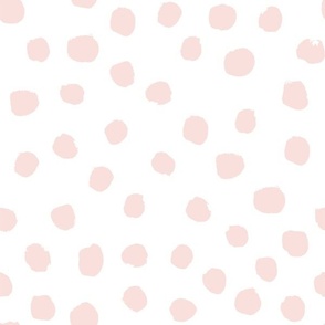 MEDIUM nursery dots fabric -  pink