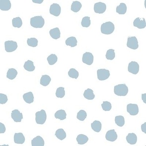 SMALL nursery dots fabric - baby blue