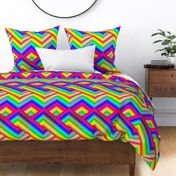 Rainbow Twist Chevron Small 