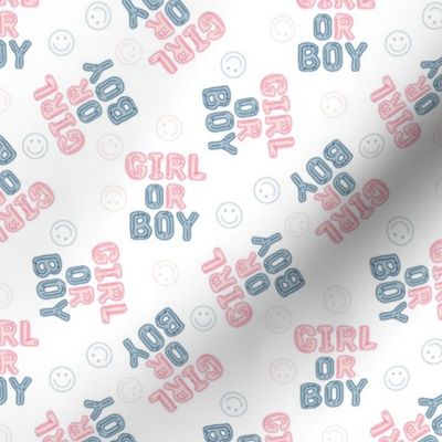SMALL girl or boy gender reveal fabric - baby shower fabric, baby, baby boy, baby girl