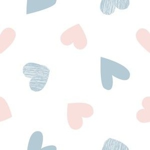 MINI baby heart fabric - love fabric, baby nursery baby shower design gender reveal