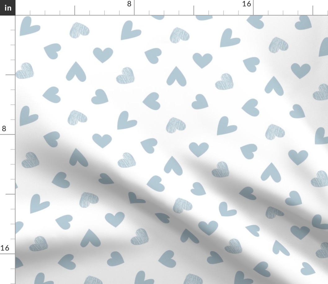 SMALL baby heart fabric - love fabric, baby nursery baby shower design gender reveal