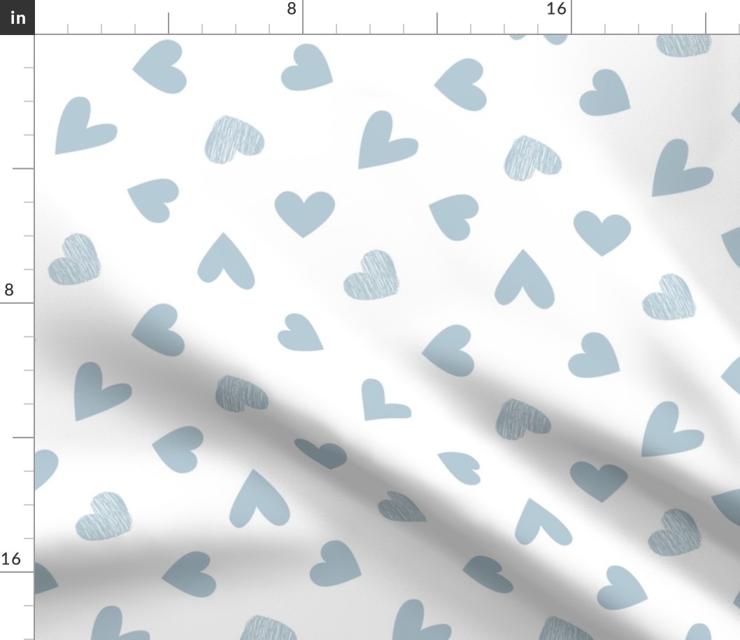 MEDIUM baby heart fabric - love fabric, baby nursery baby shower design gender reveal