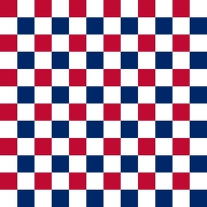 Red White and Blue Checkers