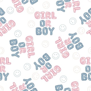 LARGE girl or boy gender reveal fabric - baby shower fabric, baby, baby boy, baby girl