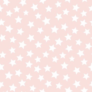 MEDIUM baby girl stars fabric - baby girl, pink nursery, cute, minimal girls stars fabric