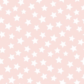 LARGE baby girl stars fabric - baby girl, pink nursery, cute, minimal girls stars fabric
