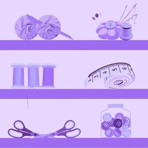 Monochrome crafts room purple 