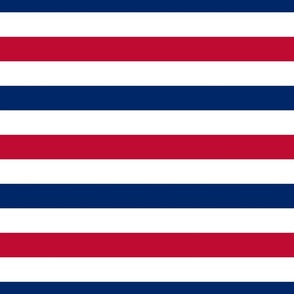 Red White and Blue Horizontal Stripes