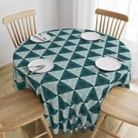 Quilters Turquoise Triangles- 6in horiz