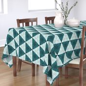 Quilters Turquoise Triangles- 6in horiz